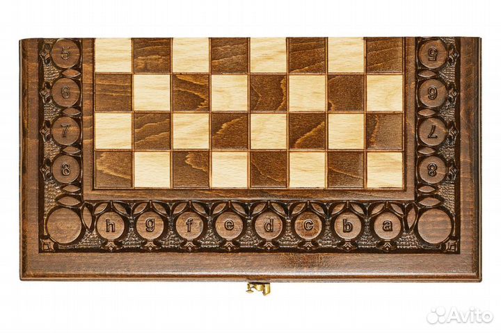 Шахматы и нарды резные Грегит 30 х 32 см Бук Армения 62725