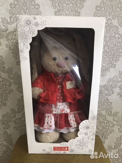 Зайка-Ми Маково-Красный (большая) 32см