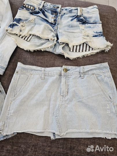 Женские вещи пакетом 42-44, (джинсовые)