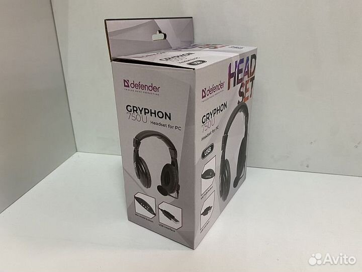 Наушники Проводные Накладные Defender Gryphon 750U
