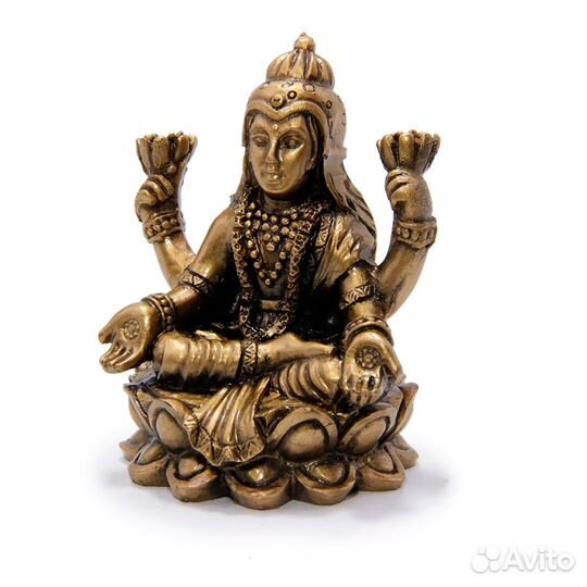 Лакшми в Цветке Лотоса Статуэтка под бронзу RU*012