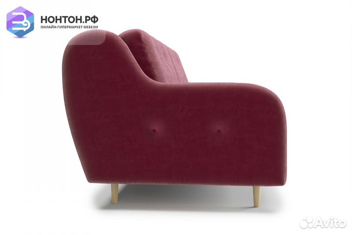 Диван книжка Глосс бордовый