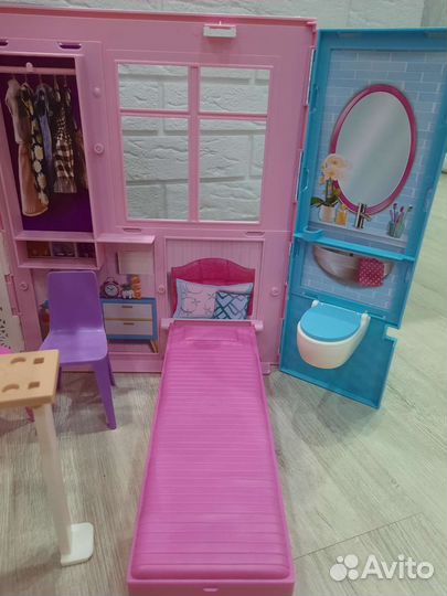 Домик кукольный для Barbie с мебелью