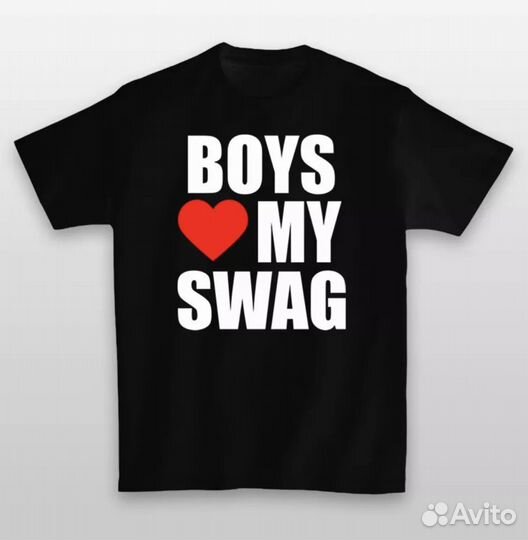 Футболка girls love my swag y2k