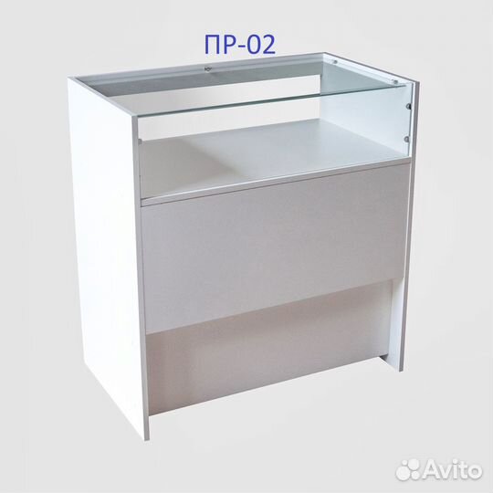 Прилавок рабочий, прилавок кассовый, остекленный