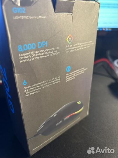 Проводная мышь Logitech G102