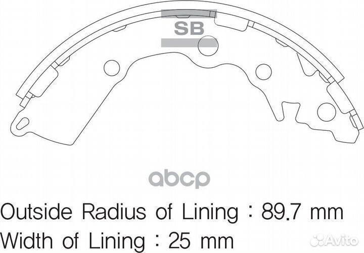 Колодки барабанные KIA Picanto sangsin brake SA156