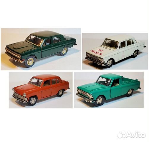 Машинки СССР (4 шт) Саратов-Агат/Моссар/Тантал