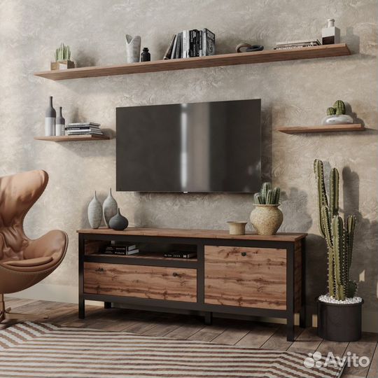 Тумба под тв лофт Белоруская фабрика