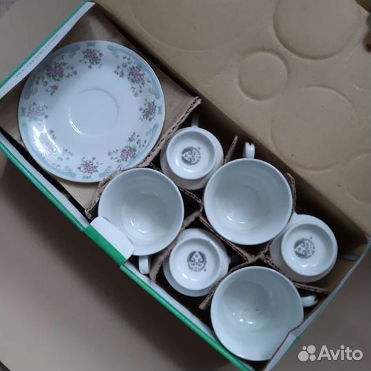 Китайский чайный фарфоровый набор на 6 персон