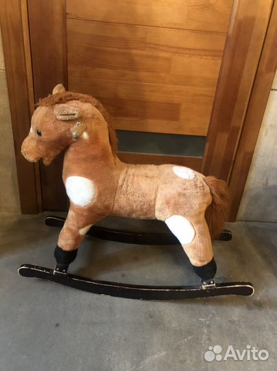 Лошадка качалка деревянная