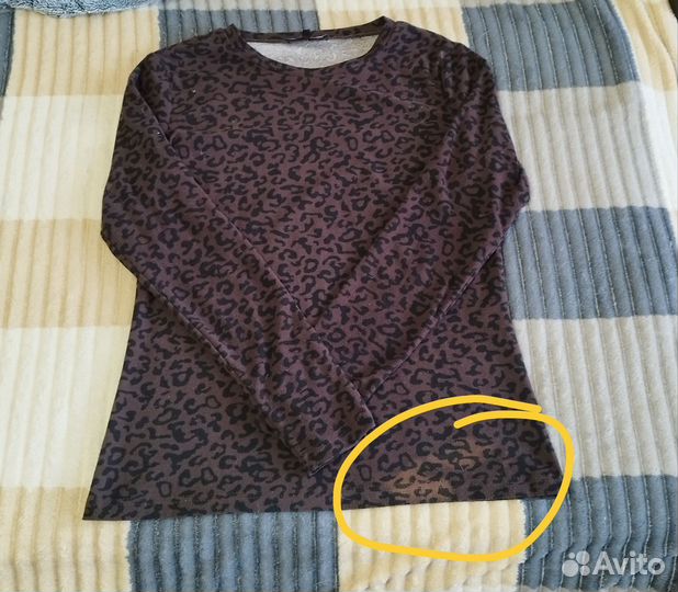 Лонгслив с дефектом р.44-46