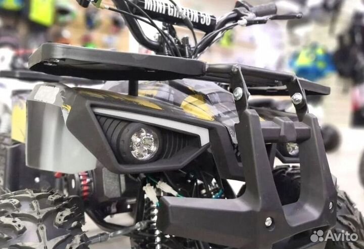 Детский квадроцикл Mini Grizlik X16 (PS) желтый