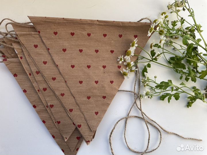 Гирлянда бумажная ретро