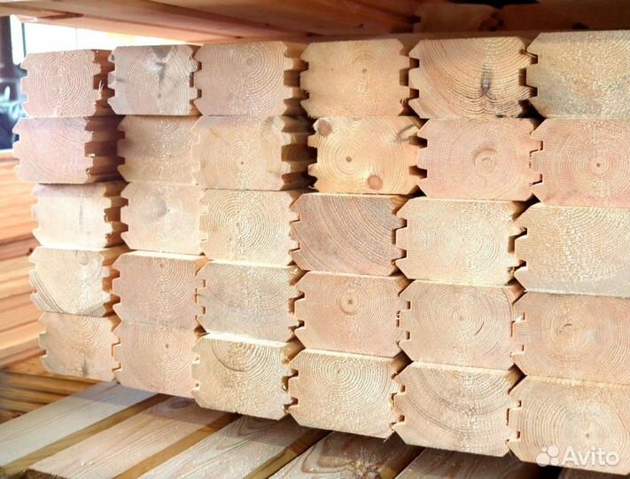 Брус профилированный сухой сорт 1 2 100х150х6000