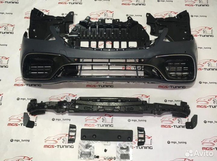 Обвес с порогами Mercedes S-class w222 S63