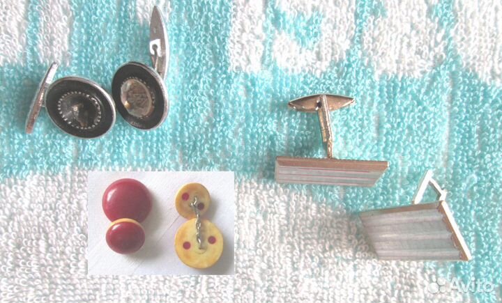 Брошь, заколки, запонки, пряжки СССР разные