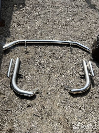 Защита бампера на prado 150