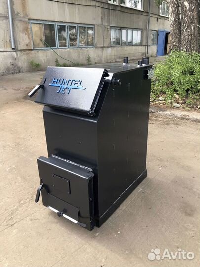 Твердотопливный котёл с увеличенной топкой