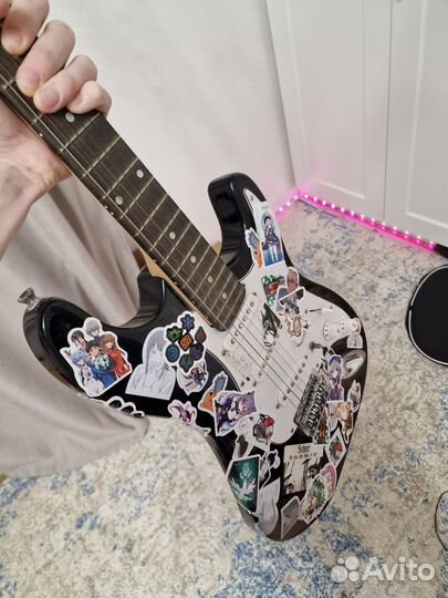 Электрогитара и процессор mooer ge 100