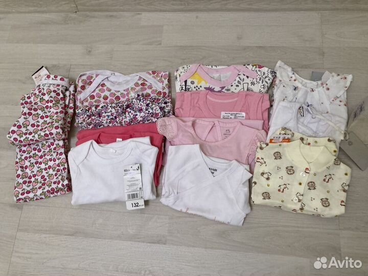 Детская одежда для девочки 6-12 месяцев (68-86р)