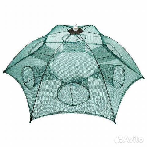 Автоматическая раколовка зонтик на 6 входов