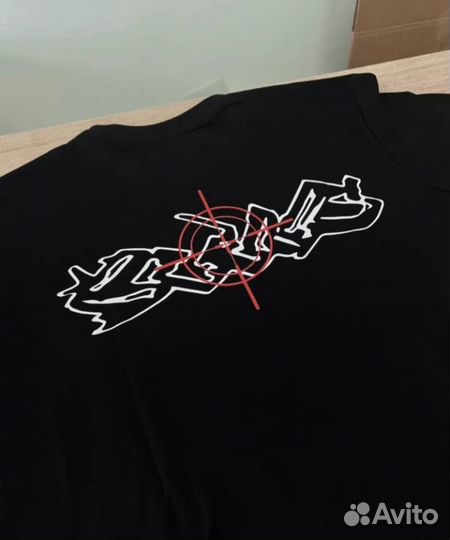 Футболка bladee RED light TEE black