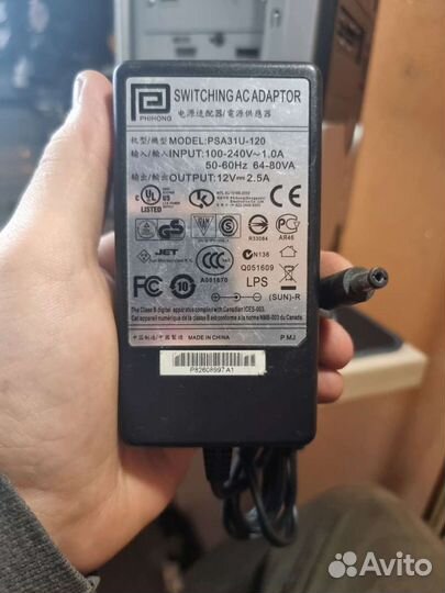 Блок питания 12V 2.5a Phihong 25шт