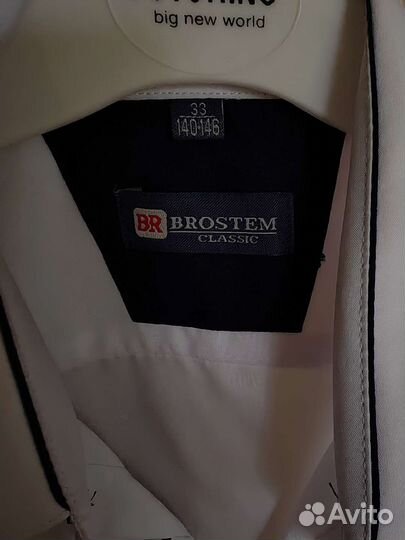 Белая рубашка на мальчика 140-146