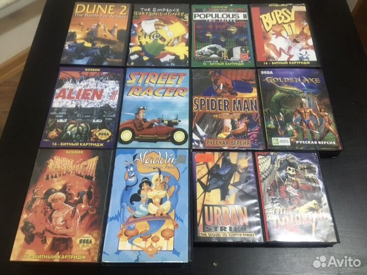 Картриджи Sega Mega Drive