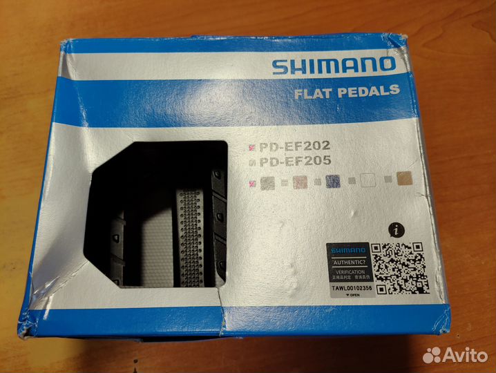 Педали для велосипеда shimano pd-ef202 черные