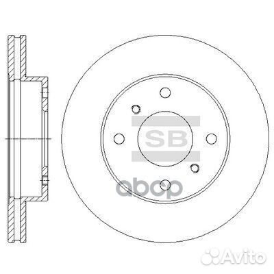 Диск тормозной SD4225 Sangsin brake