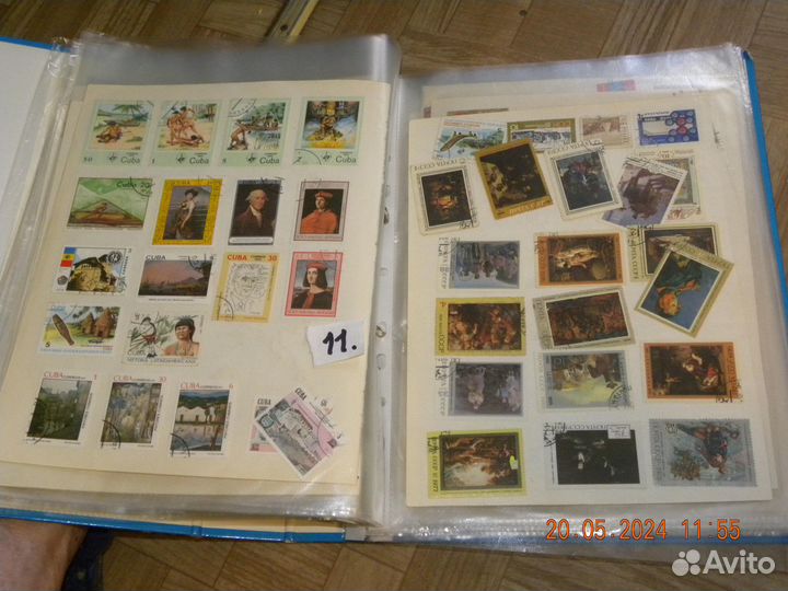 Марки Альбом 11, часть 2, 1341шт