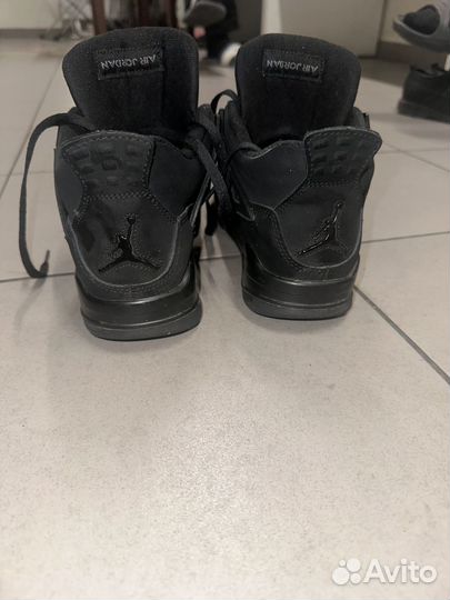 Кроссовки nike AIR jordan 4 retro black CAT