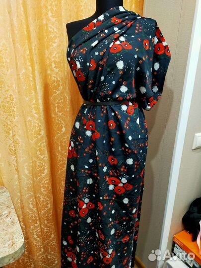 Ткань шелк СССР винтаж