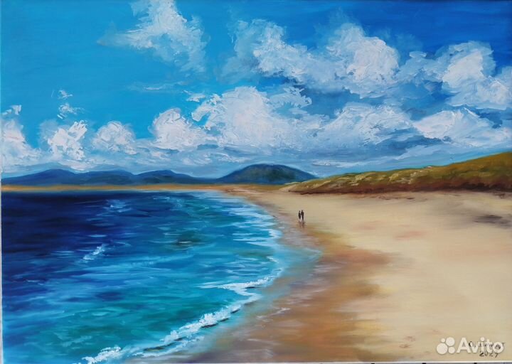 Золотое побережье. Масло/холст/подрамник/лак 60х80