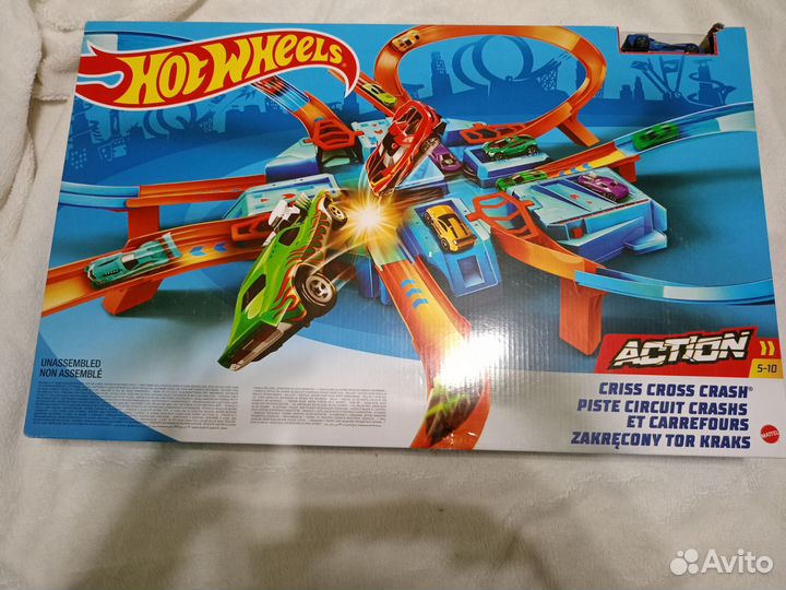 Hot Wheels Экшн автотрек Перекрест столкнов DTN42