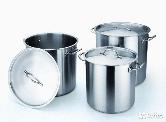 Кастрюли, котлы (нерж.,индукция) 20;30;40;50;71л