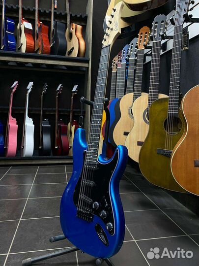 Электрогитара Rocket Синяя Новая
