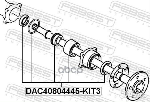 DAC40804445-KIT3 комплект подш.ступ.зад. Mitsu