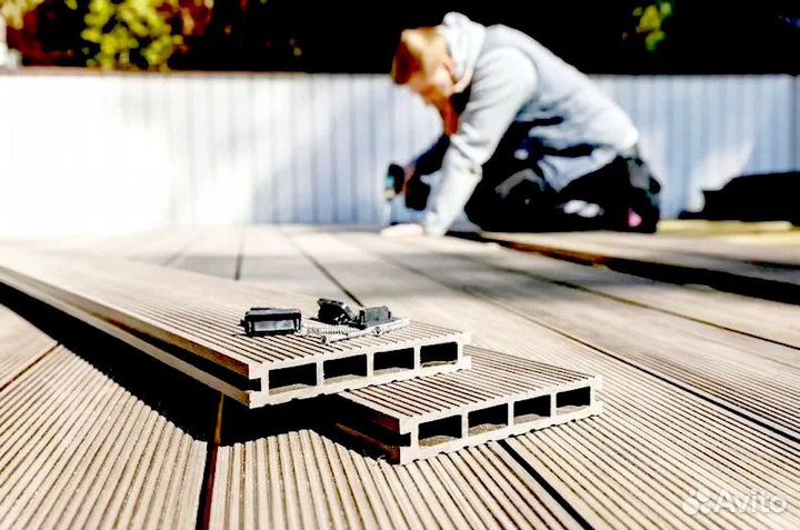 Террасная доска из дпк (в наличии)