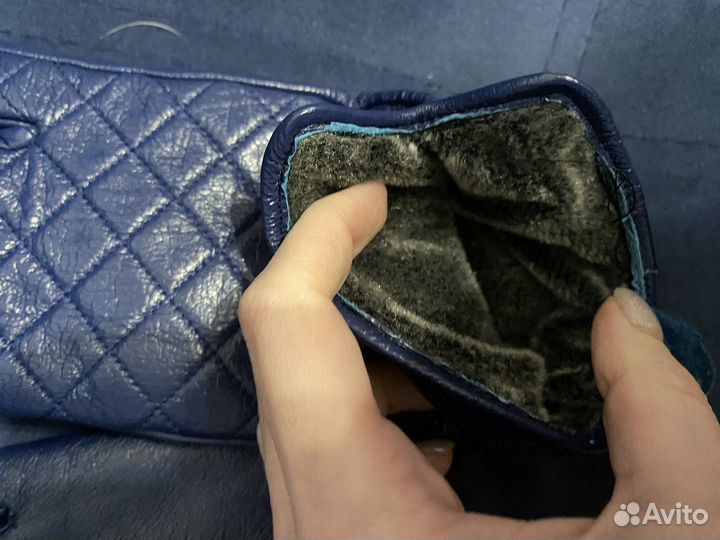 Перчатки женские кожаные