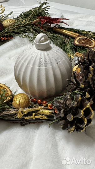 Свеча новогодний шар