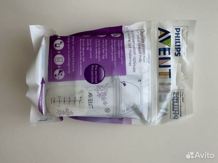 Молокоотсос электрический, пакеты грудного молока