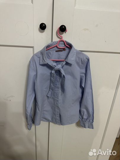 Рубашка голубая для девочки