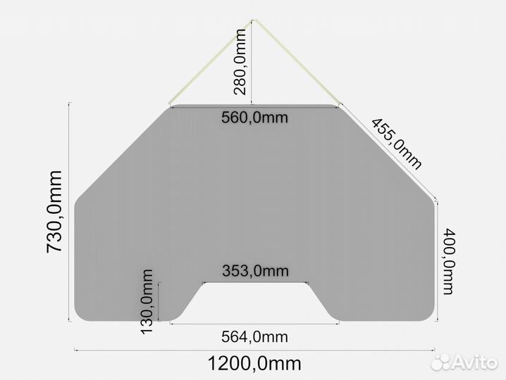 Угловой компьютерный стол геймерский/игровой
