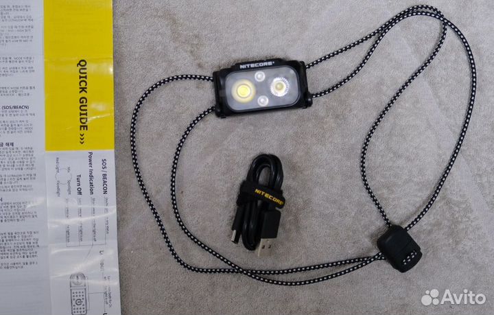 Налобный фонарь nitecore NU25 UL 400 люмен