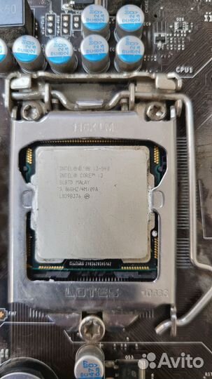 Мат. плату H55M-P31на запчасти и процессор i-3 540