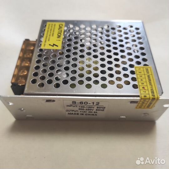 Блок питания 12v 5a S-75-12