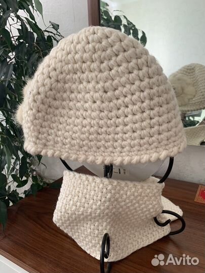 Комплект женский/ Шапка с шарфом